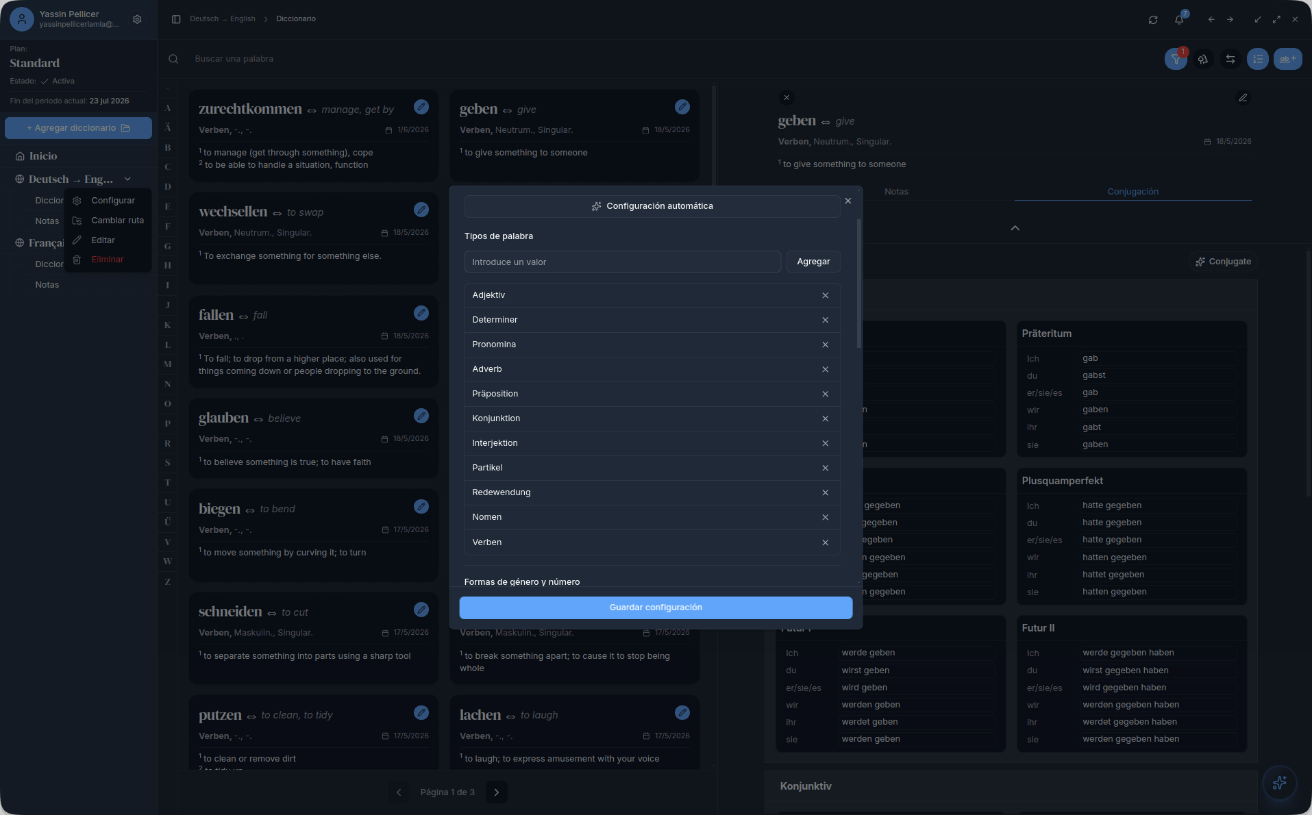 VocaB personalization preview
